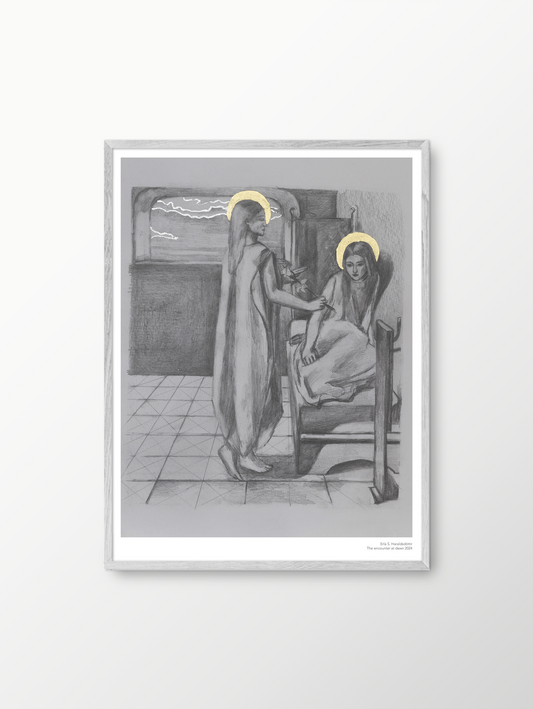 Erla S. Haraldsdóttir - The Encounter at Dawn Art Print 